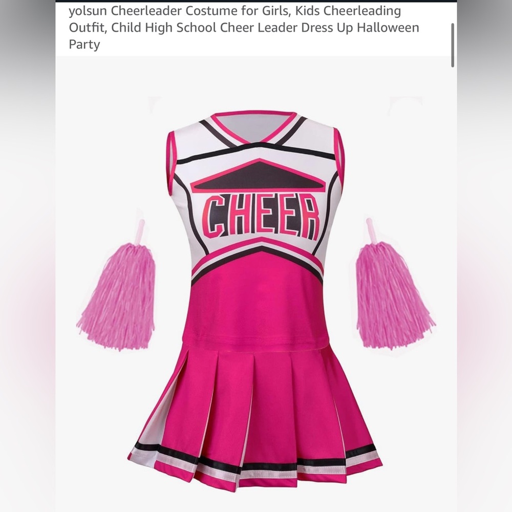 Pink Cheerleader Costume for Kids